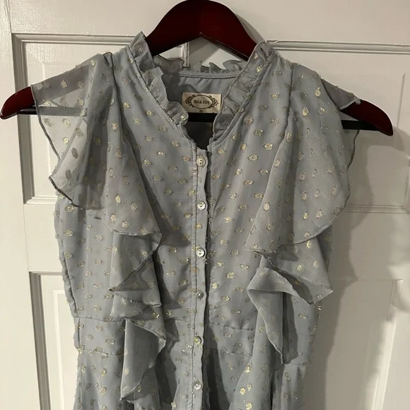 Mia Joy Joyfolie cassie dress in dusty blue size 14